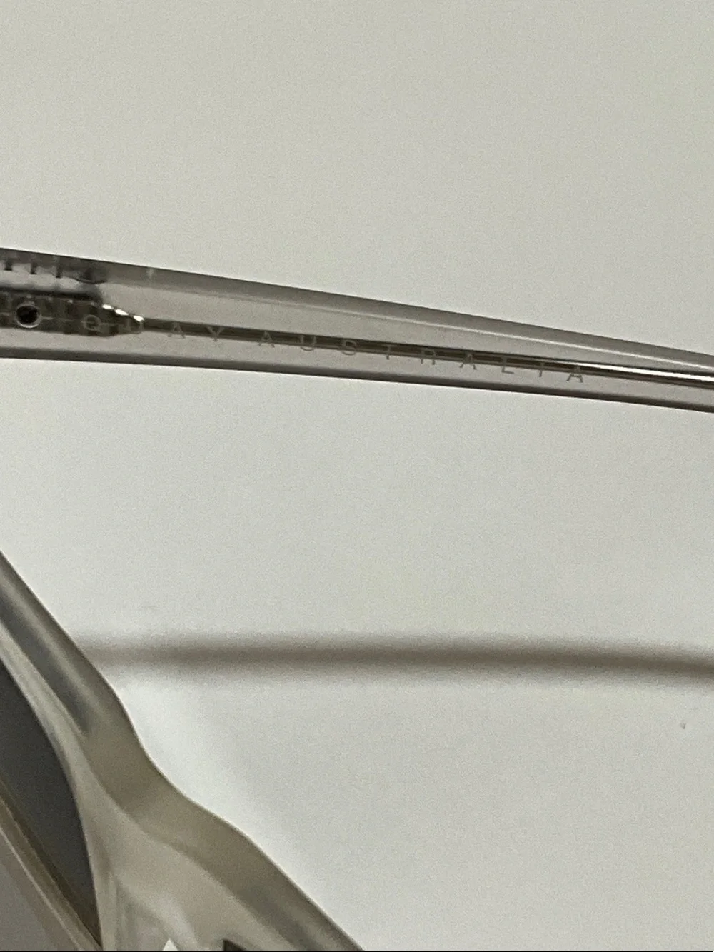 Quay Australia Alright Clear Frame Dark Gray Lens Sunglasses